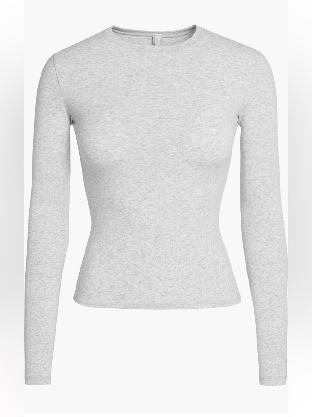 SKIMS Stretch Cotton Jersey Long Sleeve T-Shirt